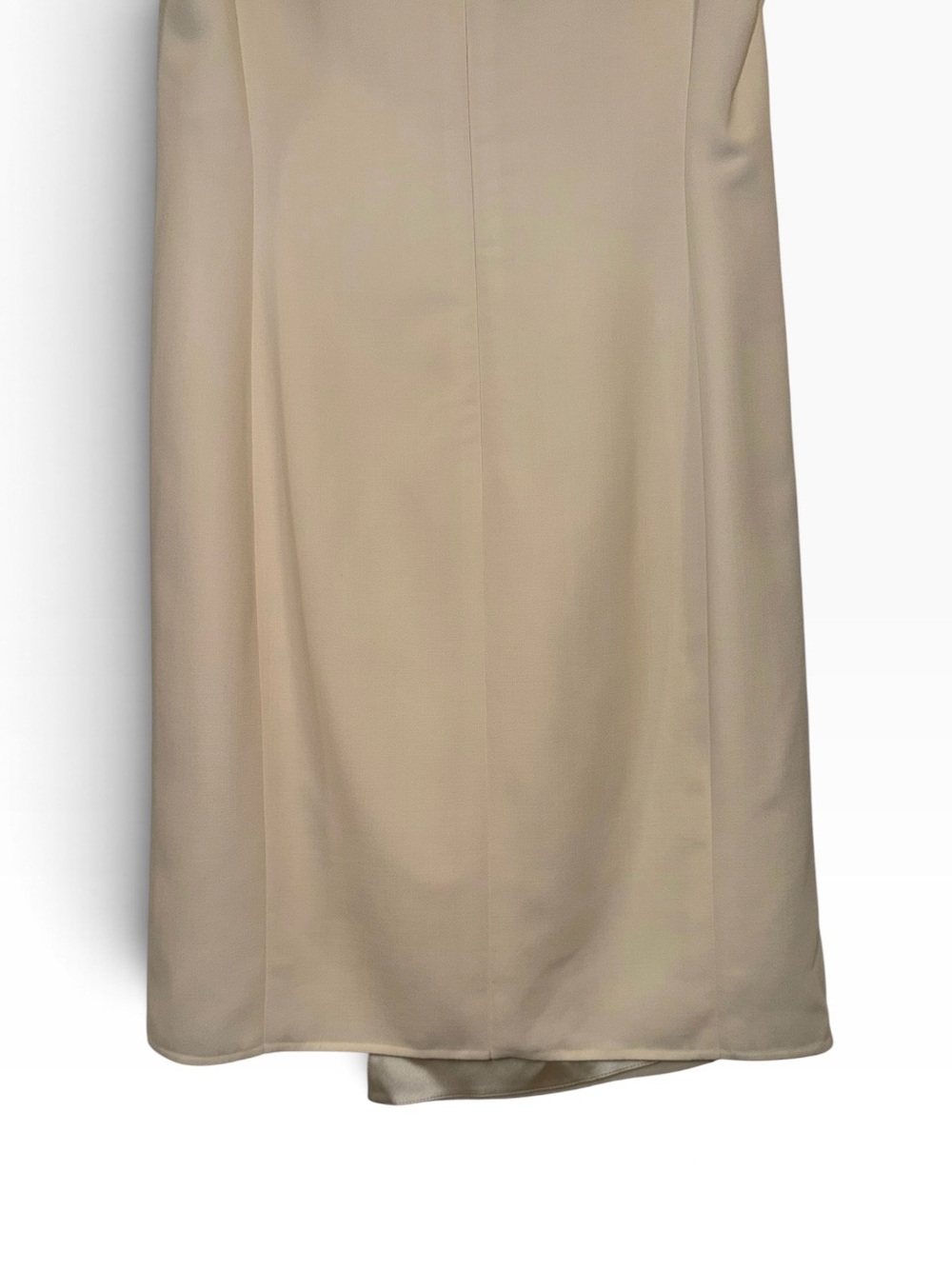 Akris Ivory Wool Coat Dress Double Breasted Asymmetric 8 Runway Classic NWT 🟡 - Picture 13 of 16